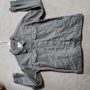 Old Navy Army Green Jean Jacket - Medium
